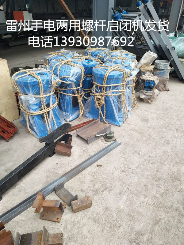 雷州手电两用螺杆式启闭机发货